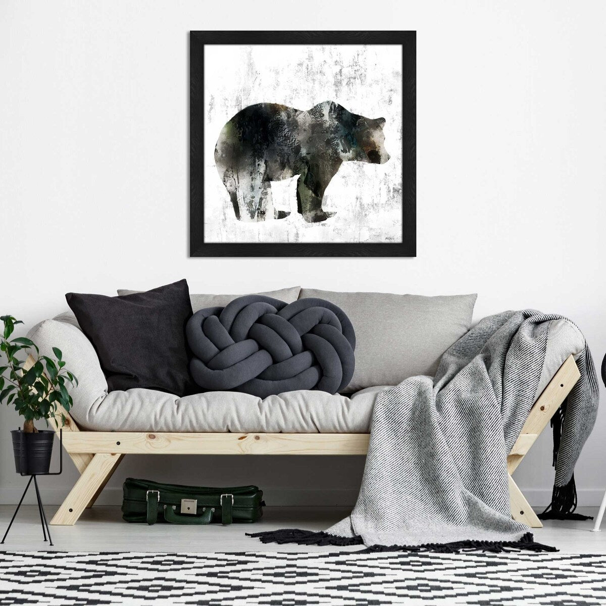 Bear by Scott Brems - Premium Acrylic Wall Art Print - Modern Home & Office Decor - Perfect for Living Room, Bedroom or Gift