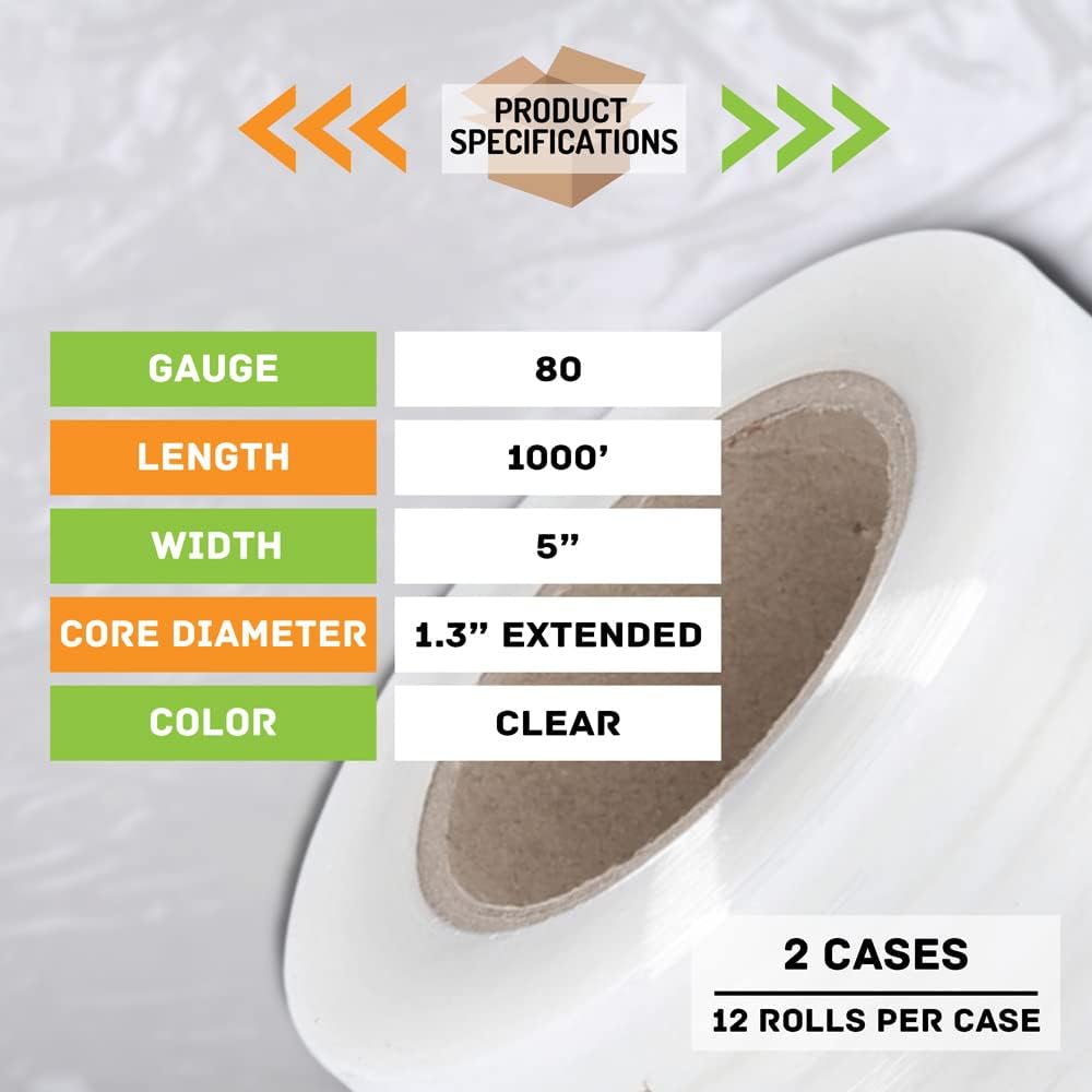 Premium Clear Stretch Wrap Film - 5