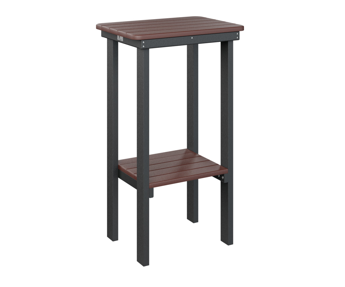 Berlin Gardens Rectangle End Table - Bar Height Outdoor Patio Furniture for Garden, Deck, and Poolside Use