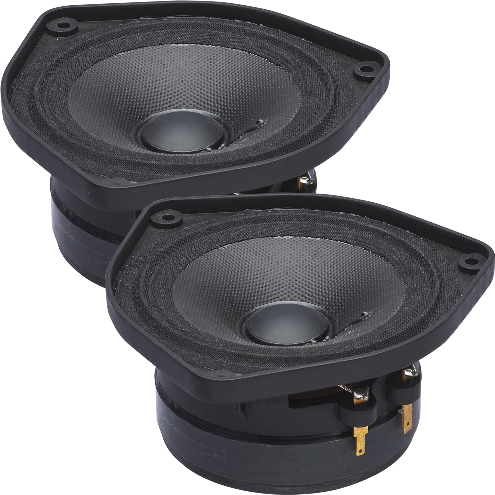 PowerBass OE-400 4-Inch Mid Range Car Speakers - 40W RMS / 120W Max (2-Ohm) - Pair for Enhanced Audio in Vehicles & Boats