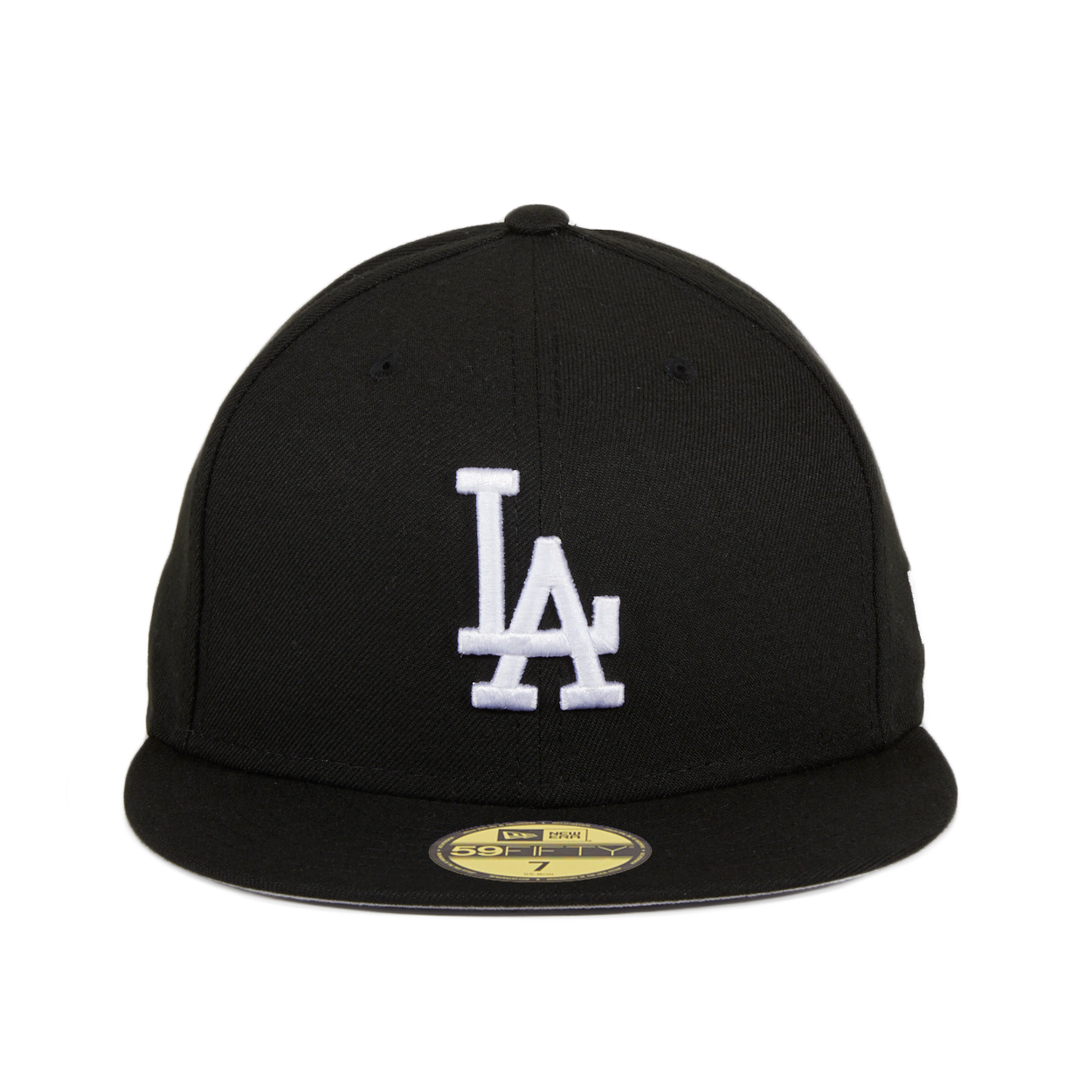 New Era 59Fifty Los Angeles Dodgers Baseball Cap - Adjustable Snapback Hat for Men & Women, Black & White Team Logo - Perfect for Baseball Games, Sports Events & Casual Wear