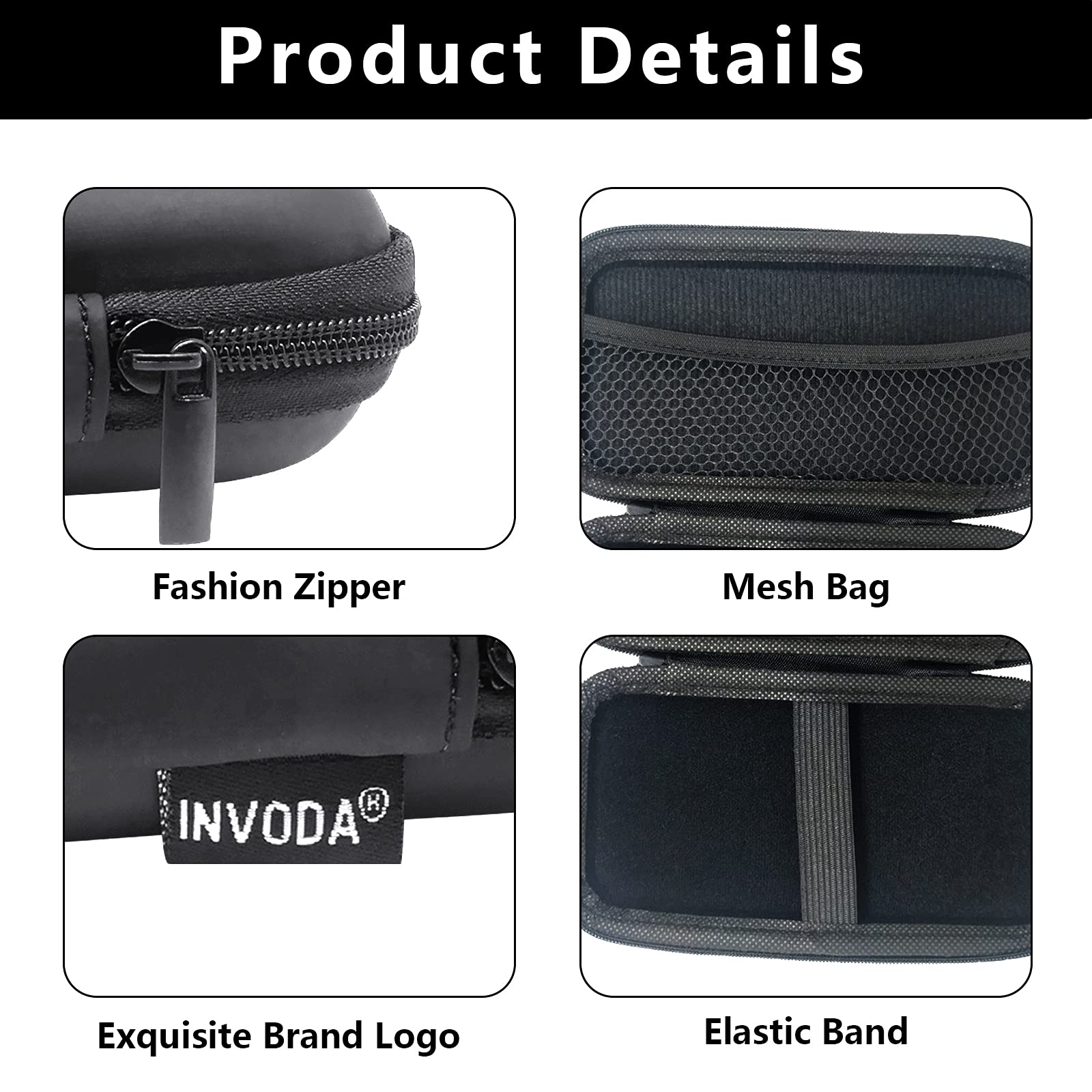 INVODA 2PCS Replacement Razor Heads for Micro Touch Solo Trimmer - Includes 1 Shaver & EVA Storage Case - Perfect for Travel, Grooming, and Personal Care