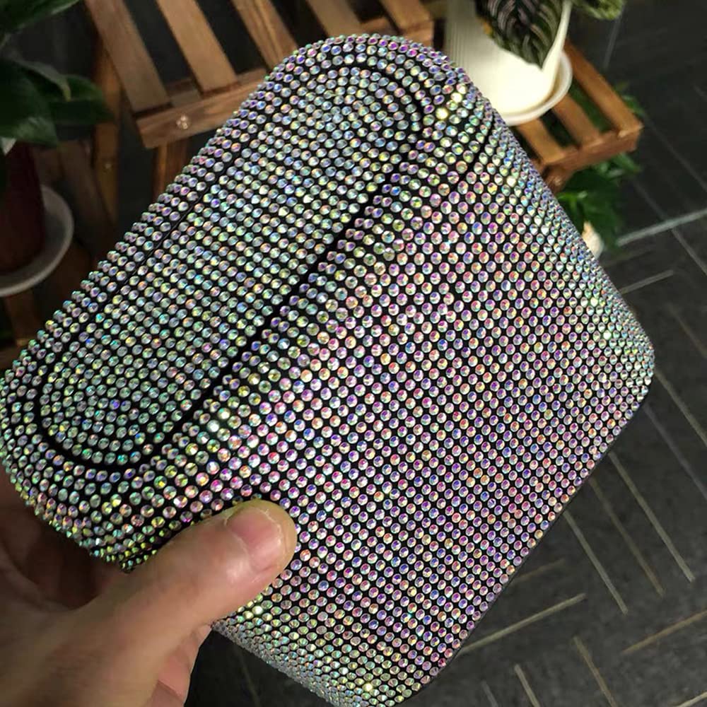 Sparkly Car Trash Can with Lid - Bling Rhinestone Hanging Garbage Bin for Vehicle, Office & Home - Perfect for Road Trips, Commuting & Organization