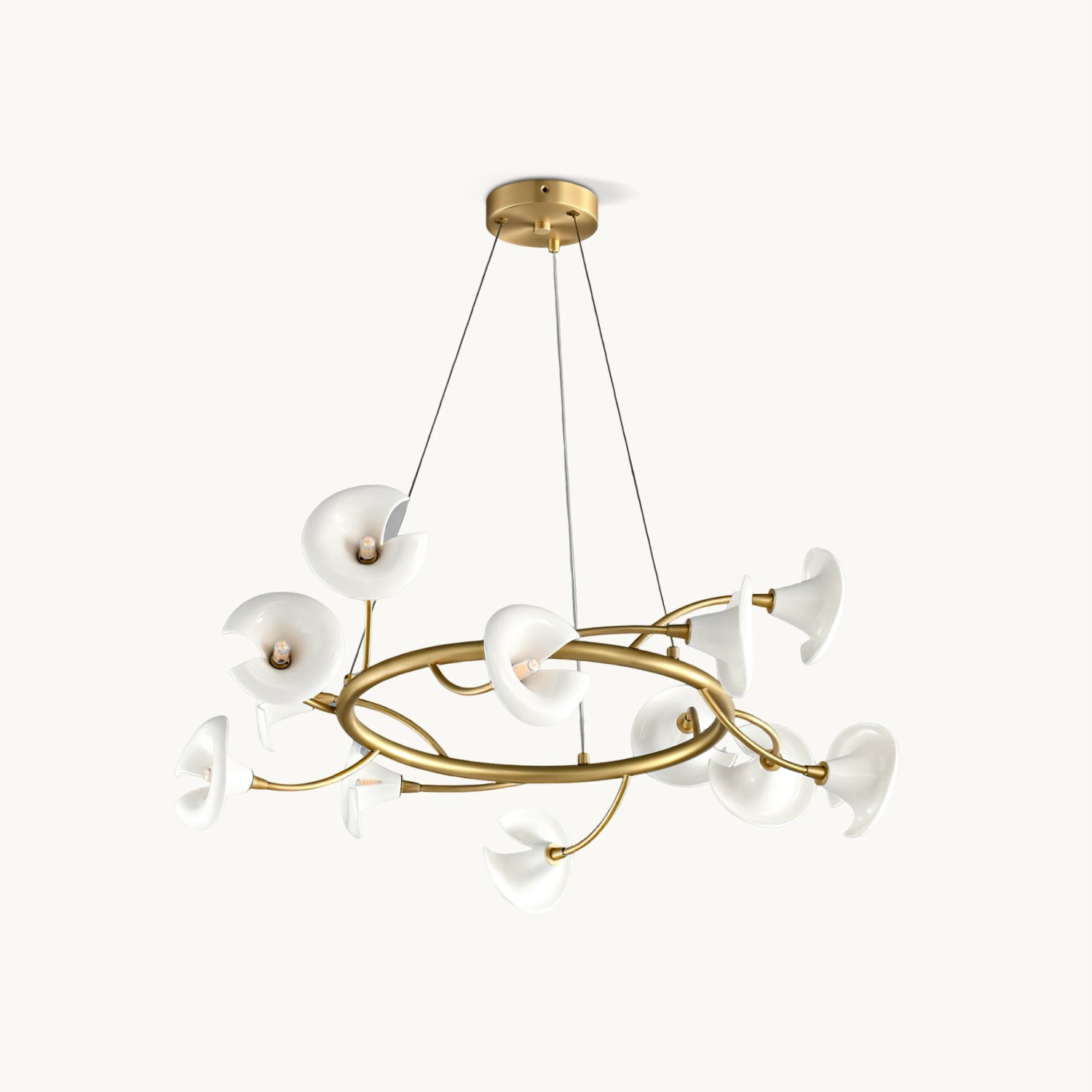 Elegant Cerisium Blossom Crystal Chandelier - Modern Floral Ceiling Light Fixture for Dining Room, Bedroom & Living Room Decor