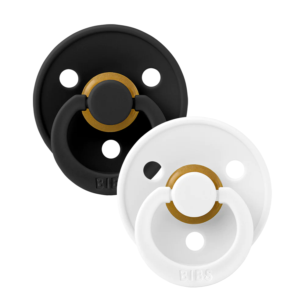 **Organic Natural Latex Baby Bibs & Pacifiers Set of 2 - Soft, Hypoallergenic for Newborns & Infants - Perfect for Feeding, Teething & Soothing**