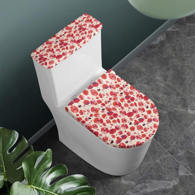 Watercolor Red Ditsy Floral