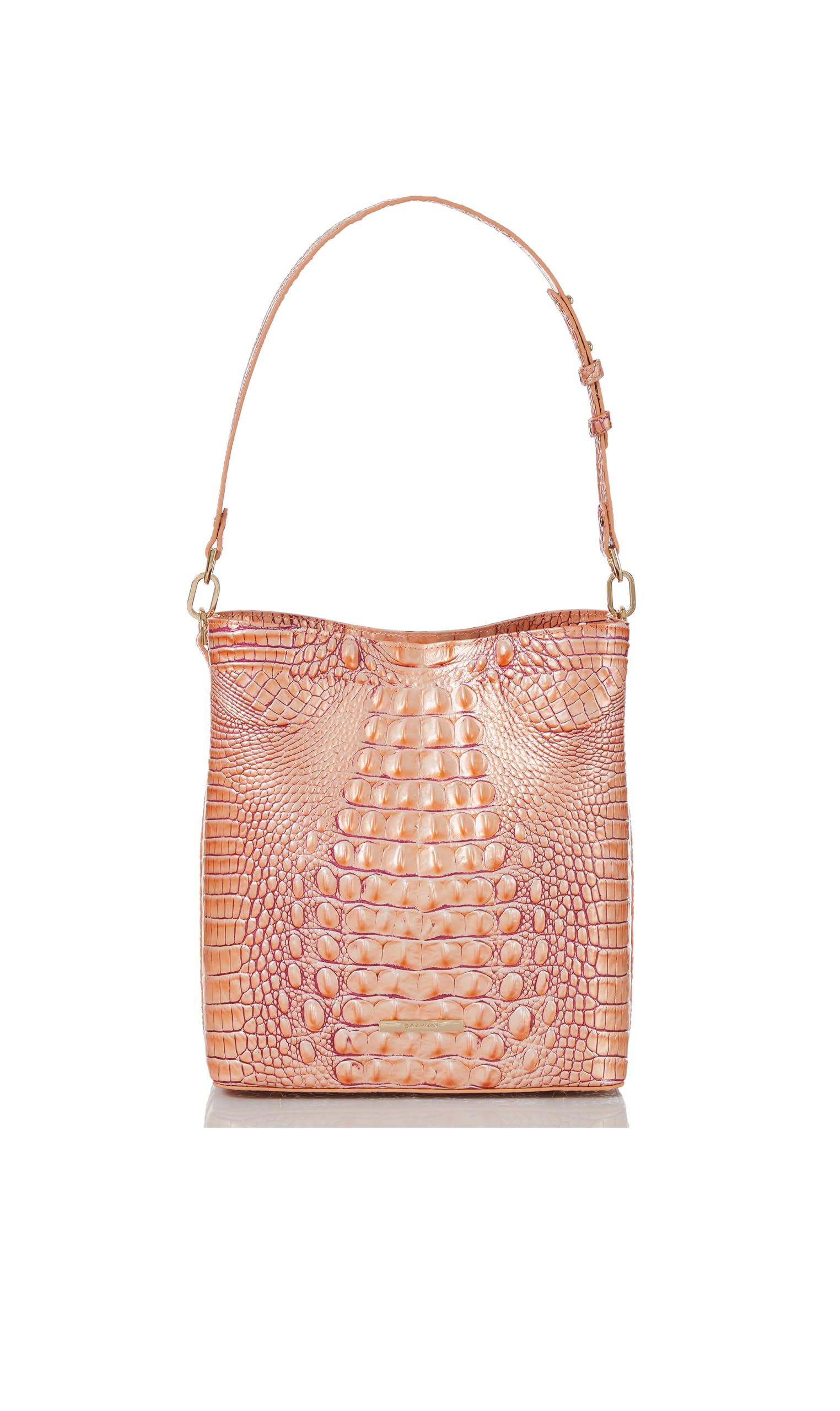 BRAHMIN Celina Crossbody Bag in Apricot Rose | Melbourne Collection | Vegan Leather Handbag for Women | Perfect for Work, Travel & Everyday Use