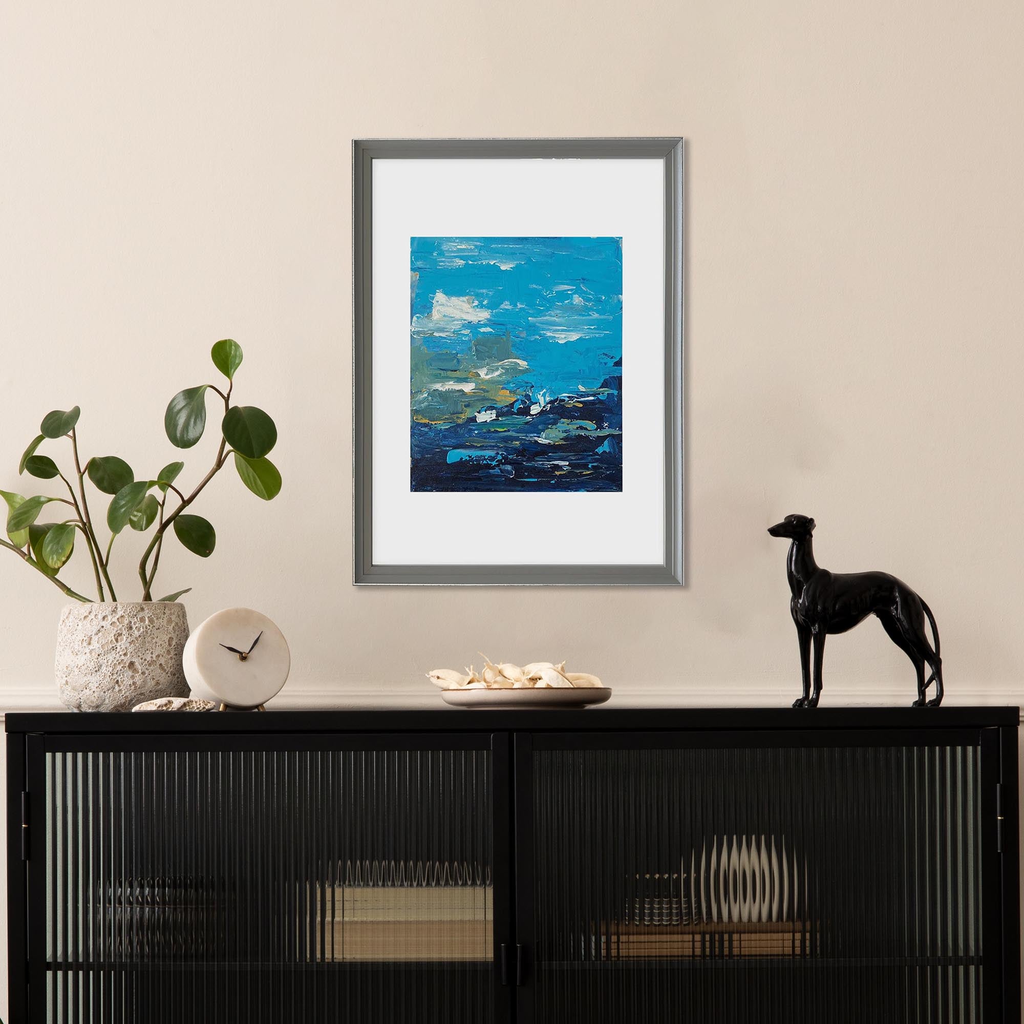 The Pond - Original Handmade Landscape Painting - Perfect for Home Decor, Office Wall Art & Gift Ideas
