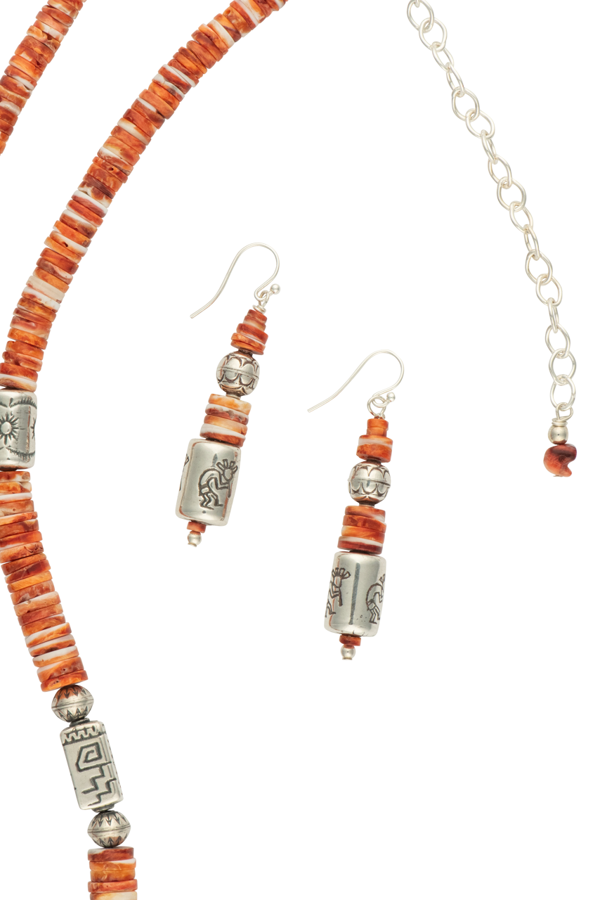 Authentic Navajo Necklace Set by Jeffrey Nelson - Handcrafted Sweet Tea Jewelry for Women | Perfect for Boho Fashion, Festivals & Gift Giving