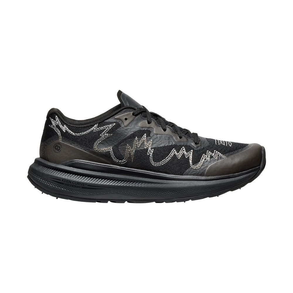 Men's WK500 Black Running Shoes - Lightweight & Breathable for Jogging, Gym Workouts & Daily Wear
