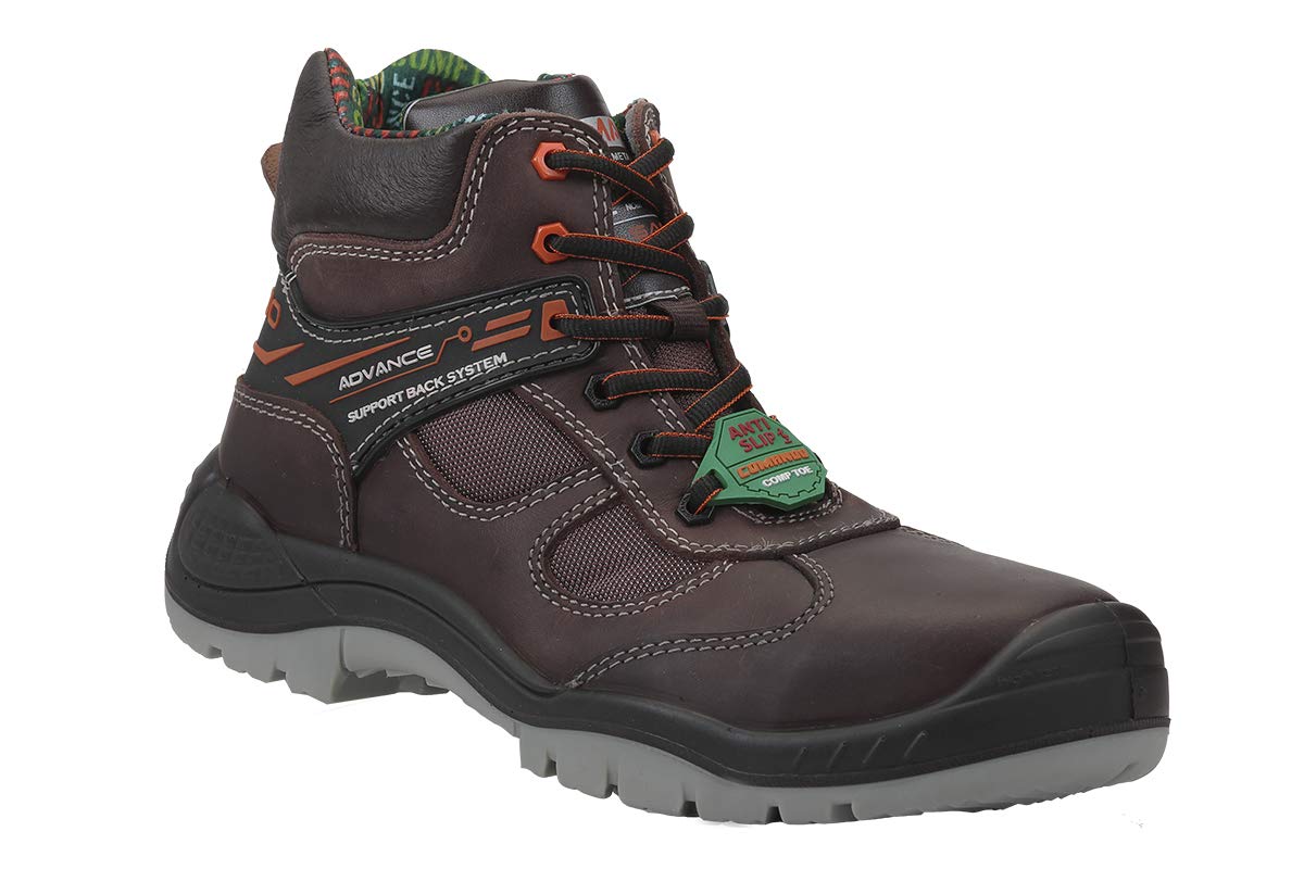 Comando Safety Work Boots Model 1420 - 100% Leather Heavy Duty Dielectric Insulating Work Boots with Steel Toe Protection | Lightweight Comfortable Construction for Electricians, Construction Workers & Industrial Safety Use