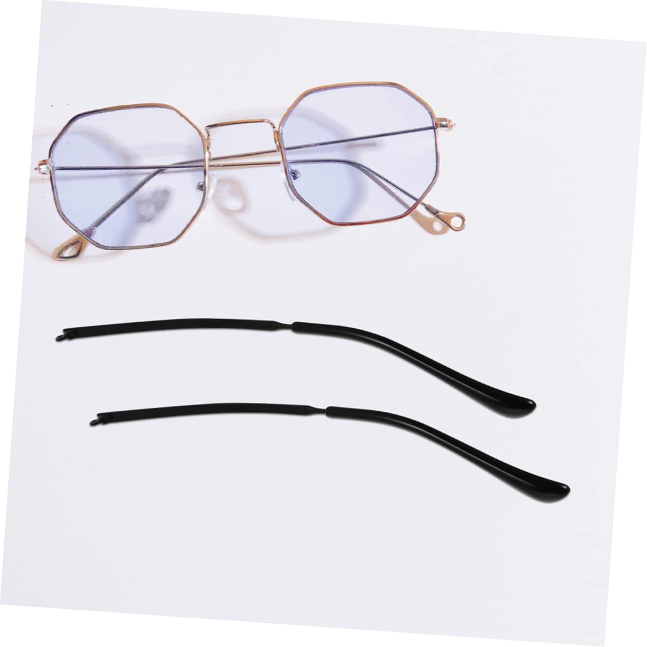 Baluue 2 Pairs Glasses Frame Arm Replacement Kit - Metal Hinge Repair Parts for Eyeglasses, Sunglasses & Reading Glasses | Perfect for Broken Frame Fix at Home, Office or Travel