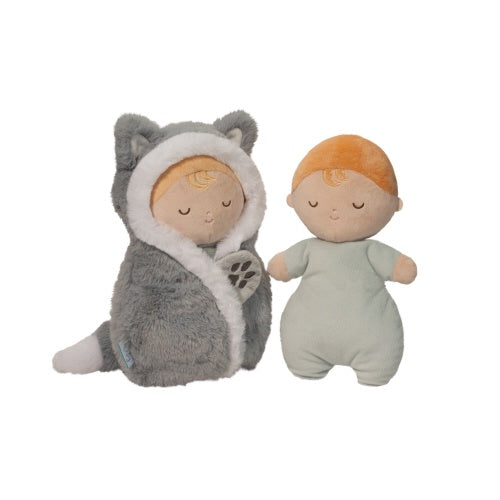 Soft & Cozy Baby Cuddle Hug Wolf Plush Toy - Perfect for Nursery Decor, Toddler Comfort & Gift Giving