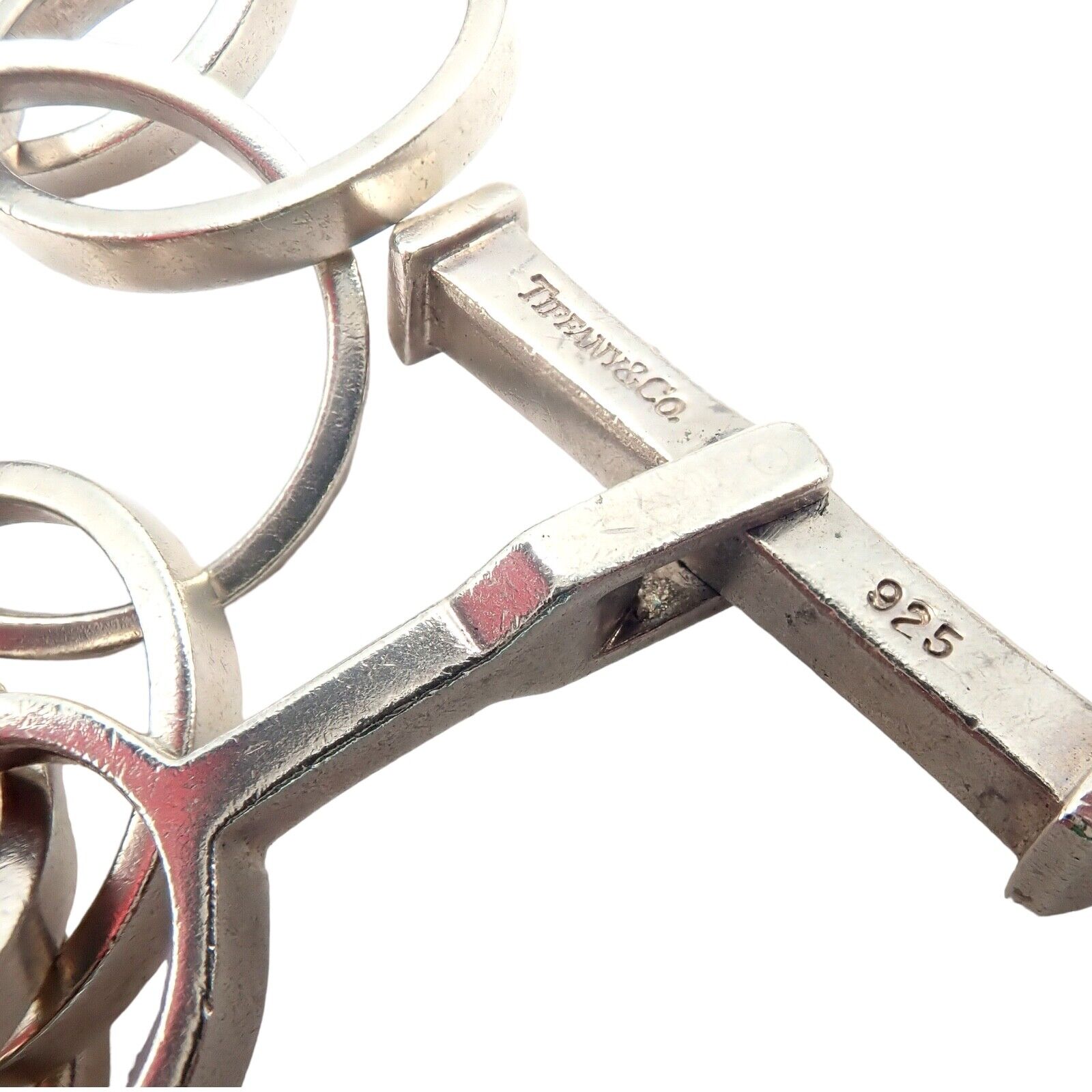 Tiffany & Co Picasso Sterling Silver Circle Link Long 34