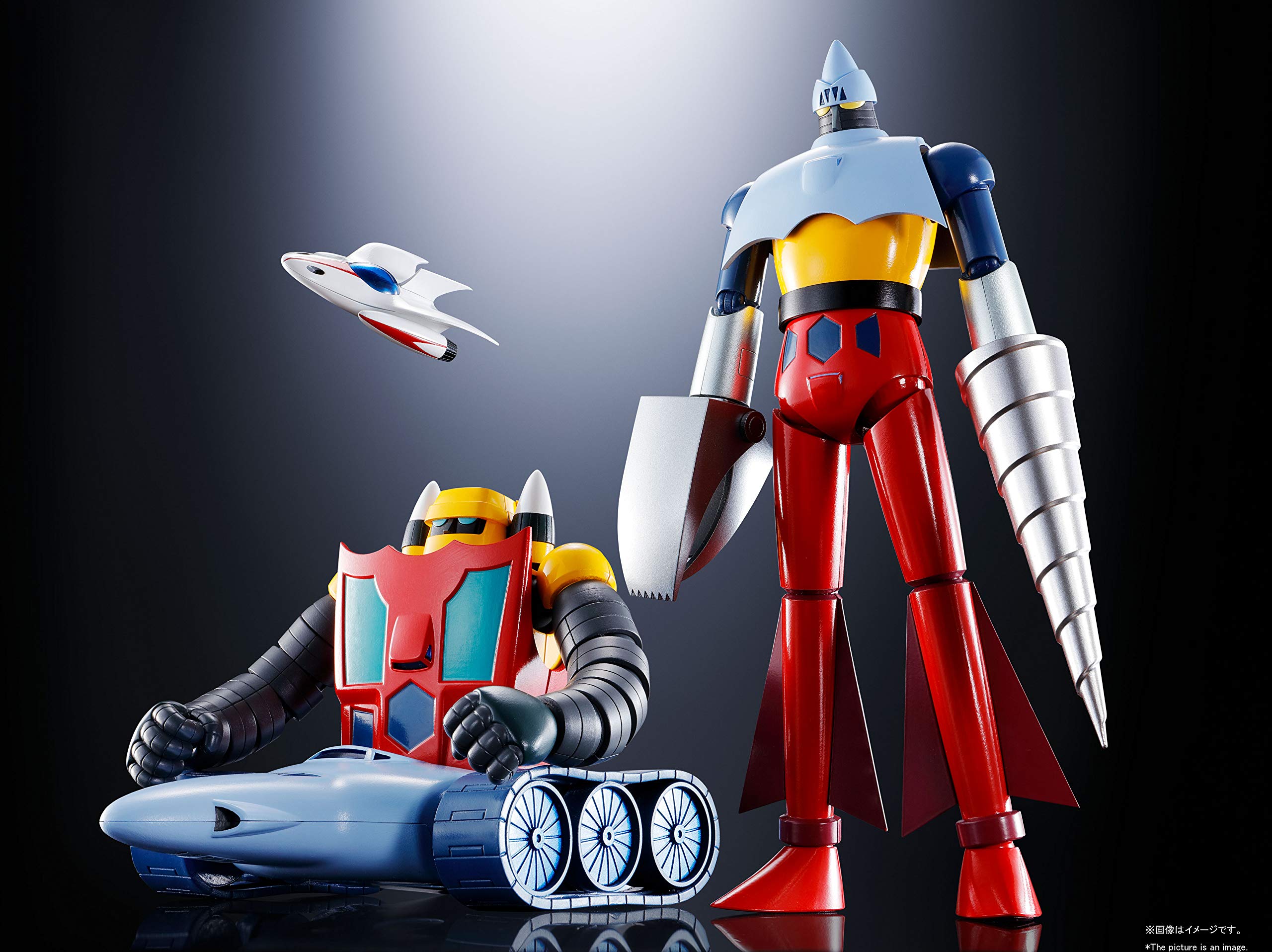 Bandai Soul of Chogokin GX-91 Getter Robo (TV Anime Ver.) Getter 2 & 3 D.C. Action Figure - Collectible Robot Toy for Anime Fans & Display
