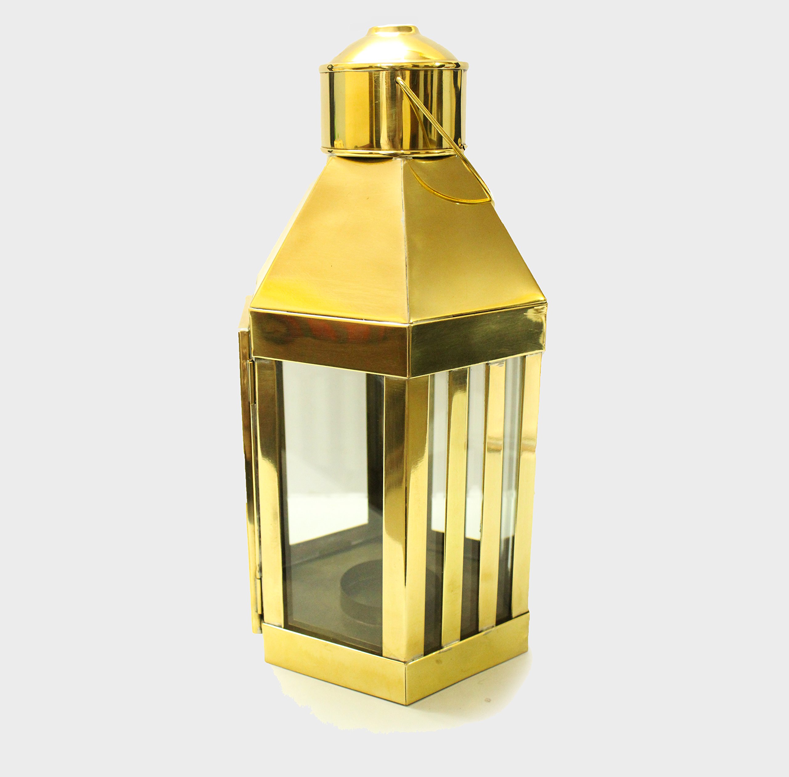 Vintage Ship Lantern - Antique Brass Oil Lamp for Nautical Decor, Marine Boat Lighting, Starboard Cargo Light | Perfect for Home Decoration, Boat Restoration & Coastal Themed Parties