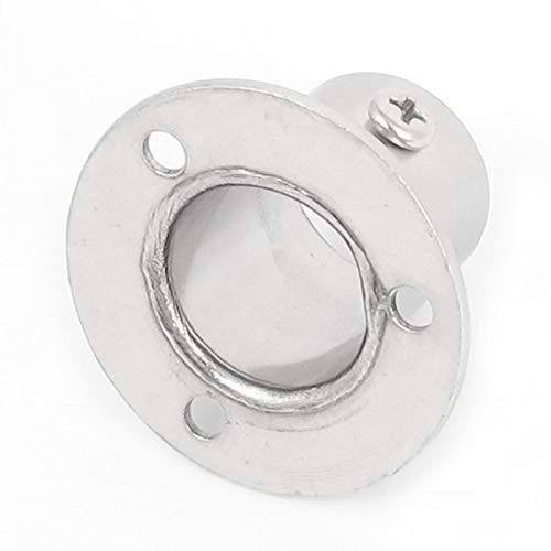 Ochoos BIFI-Closet Wardrobe 22mm Diameter Pipe Hanging Rail Rod End Support Bracket - Silver | Heavy Duty Closet Organizer for Bedroom, Walk-in Closet & Laundry Room Storage Solutions