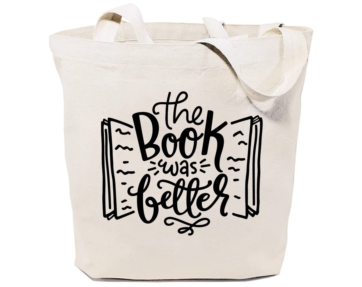 Book Lover Tote Bag - Reusable Shopping Bag for Women, Travel & Grocery