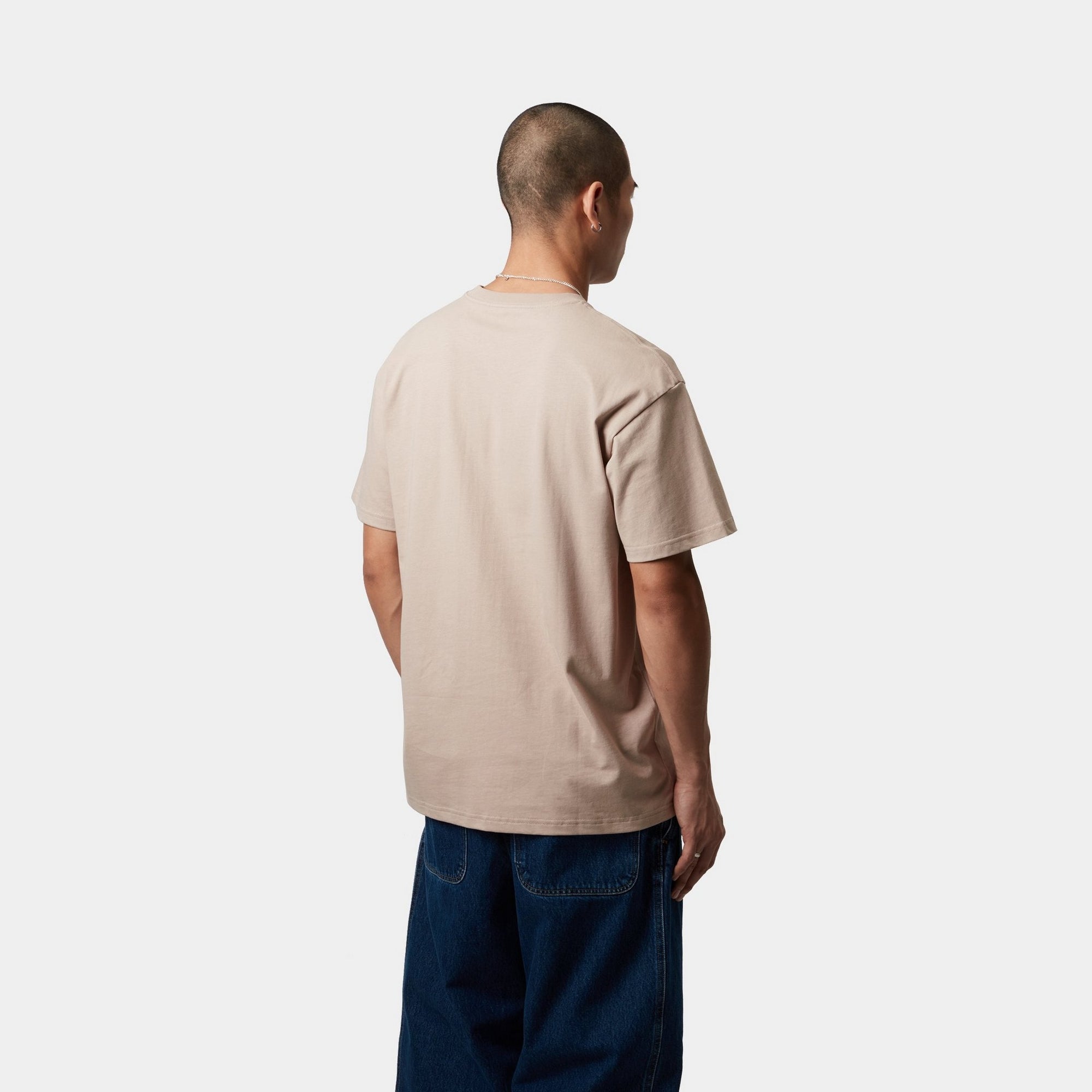 Chase T-Shirt for Men & Women | Soft Cotton Casual Tee in Dusky Beige | Perfect for Everyday Wear, Outings & Layering