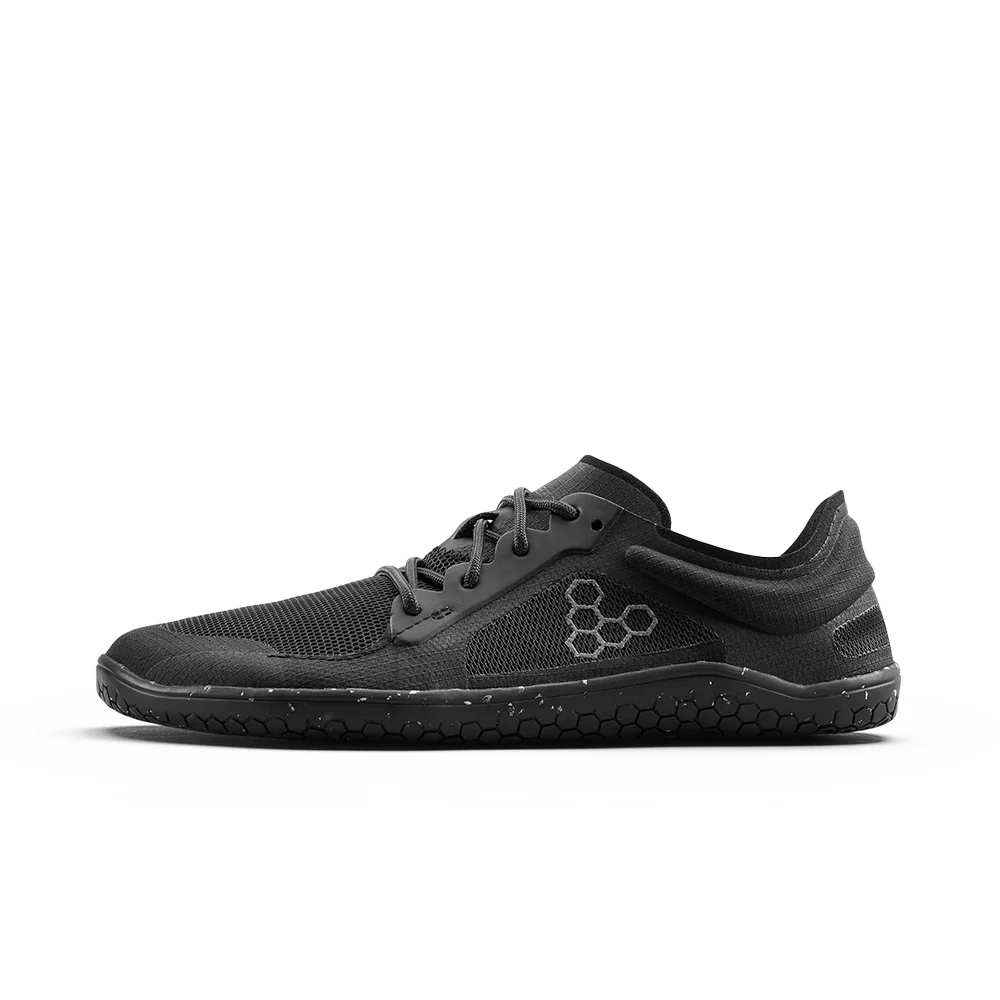 Vivobarefoot Primus Lite 3.5 Men's Barefoot Shoes - Obsidian Color | Lightweight Minimalist Running & Gym Training Shoes for Natural Movement