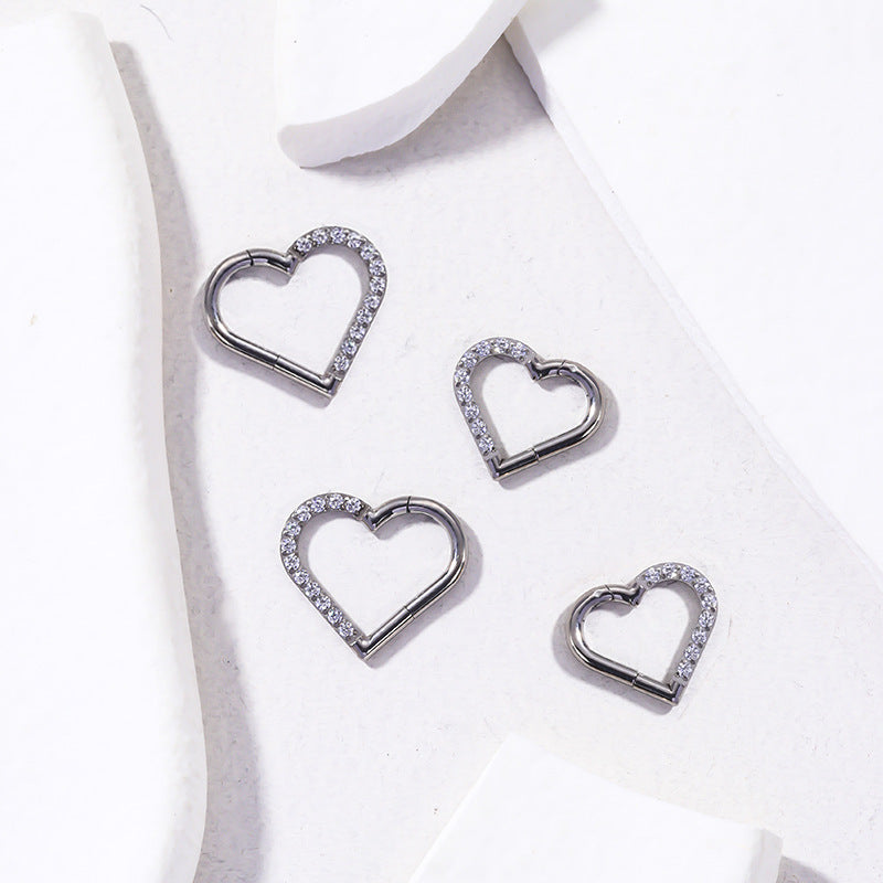 16G Cartilage Titanium Sparkly Hoop Earrings - Minimalist Dainty Earrings for Women | Hypoallergenic Lightweight Body Jewelry | Perfect for Everyday Wear, Parties & Gifts (HSPJ514)