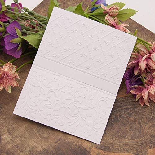 4-Piece Seashell Floral Embossing Folder Set for DIY Card Making, Scrapbooking, Photo Albums & Paper Crafts – Floral Background Template for Handmade Greeting Cards & Wedding Invitations
