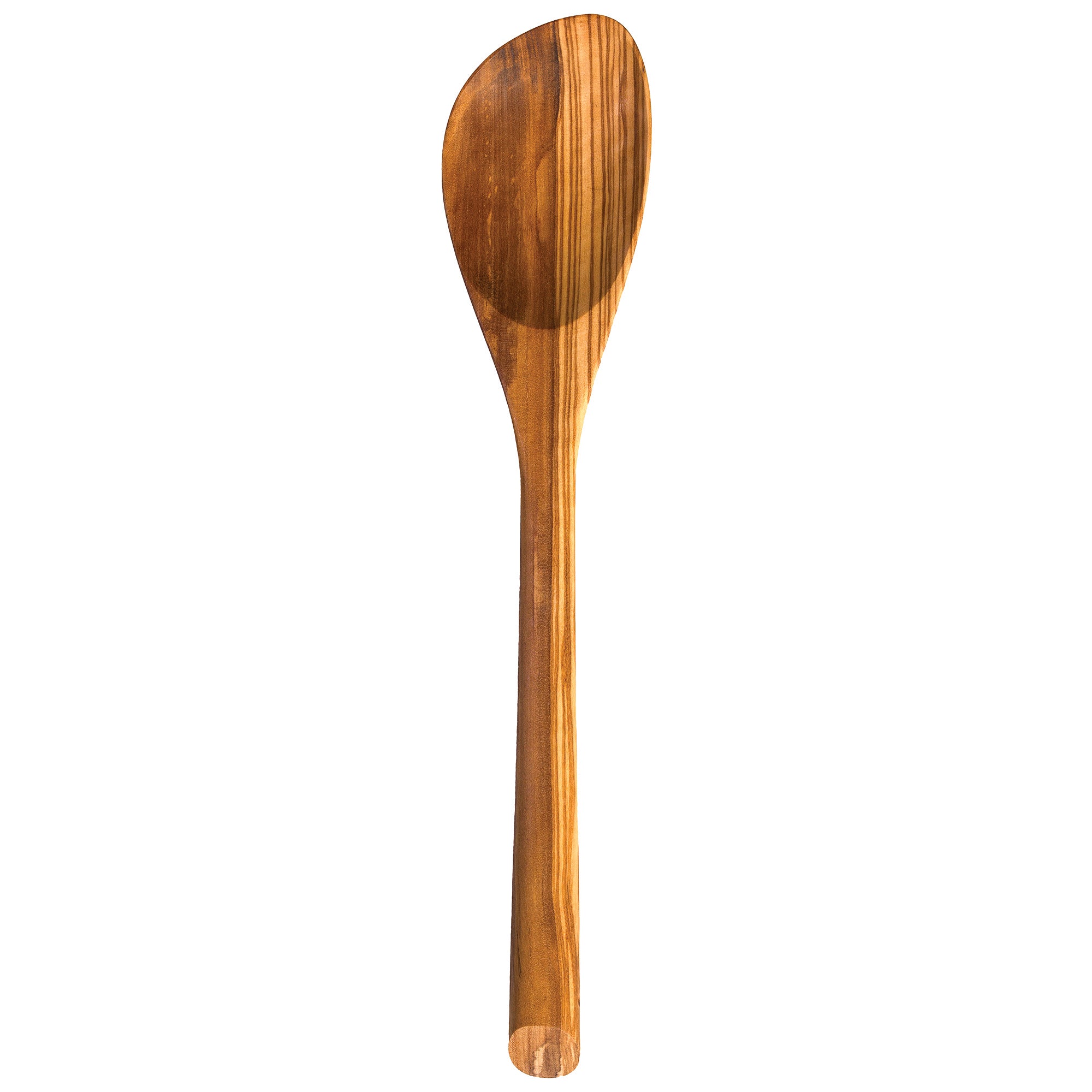 Rock & Branch® Olive Wood Cooking Spoon - Handcrafted Wooden Kitchen Utensil for Stirring, Mixing & Serving - Perfect for Cooking, Baking & Salad Making
