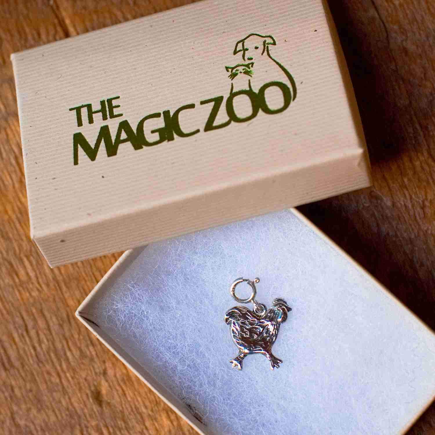925 Sterling Silver Chicken Charm Pendant for Charm Bracelets - Perfect for Animal Lovers, Jewelry Making & Gift Giving
