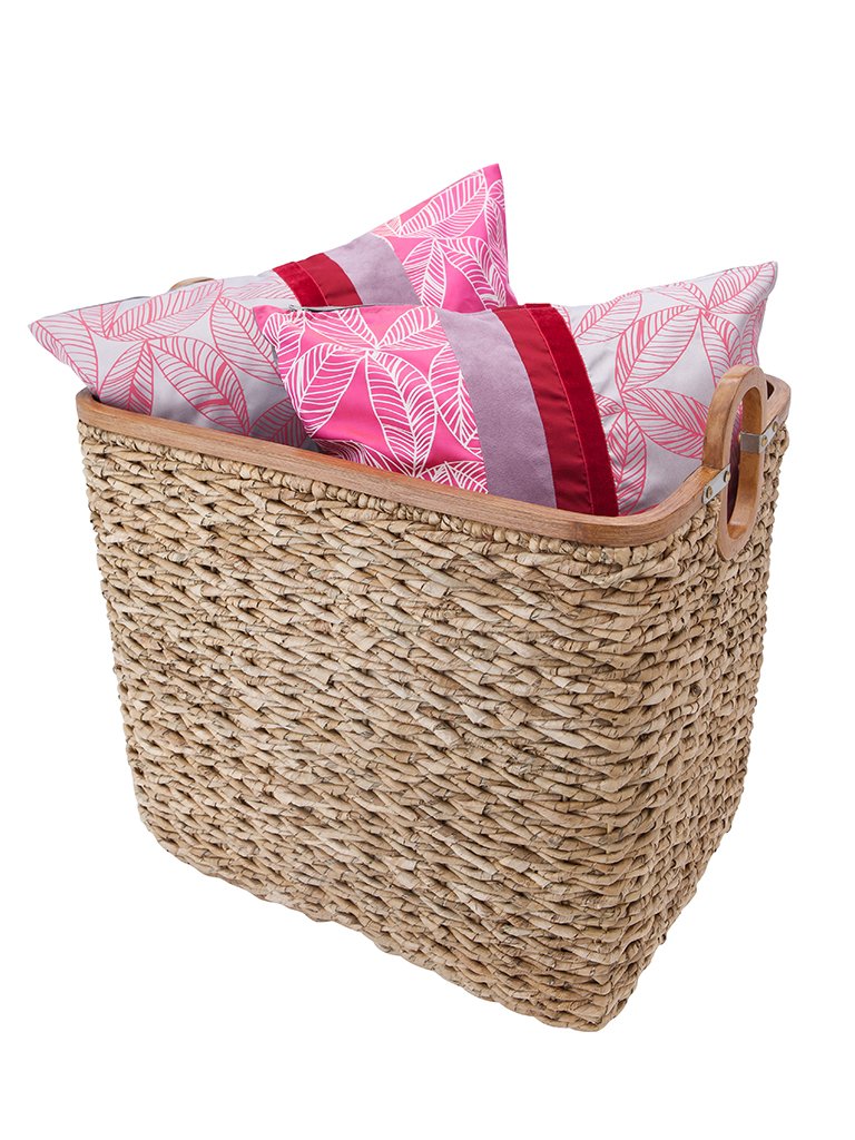 KOUBOO 1060089 Anson Storage Basket, Brown - Woven Seagrass Organizer for Home, Office, Nursery & Bathroom - Stylish & Durable Storage Solution