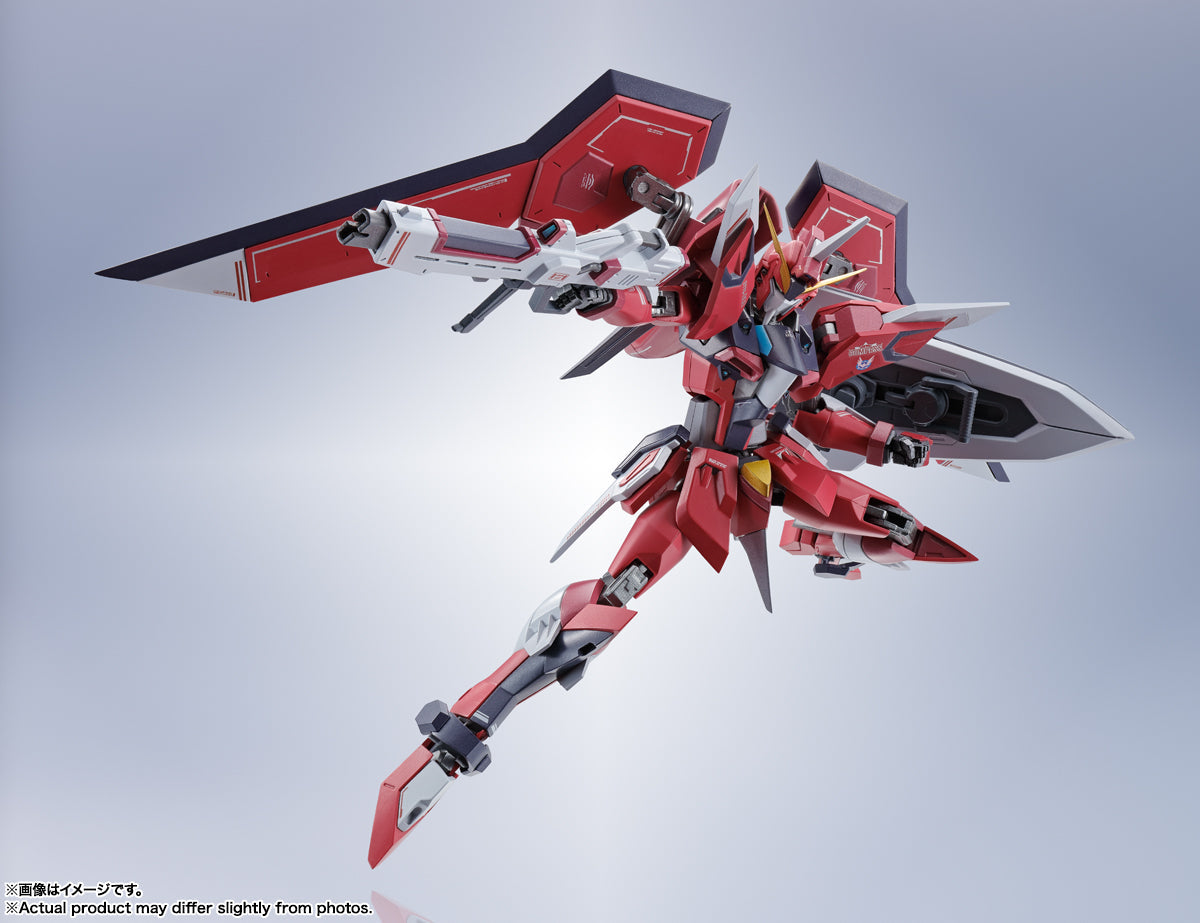 Bandai Metal Robot Spirits Gundam Seed Freedom STTS 808 Immortal Justice Gundam Action Figure - High-Quality Collectible Model Kit for Anime Fans & Display | Perfect for Gundam Collections, Anime Decor, and Action Figure Enthusiasts
