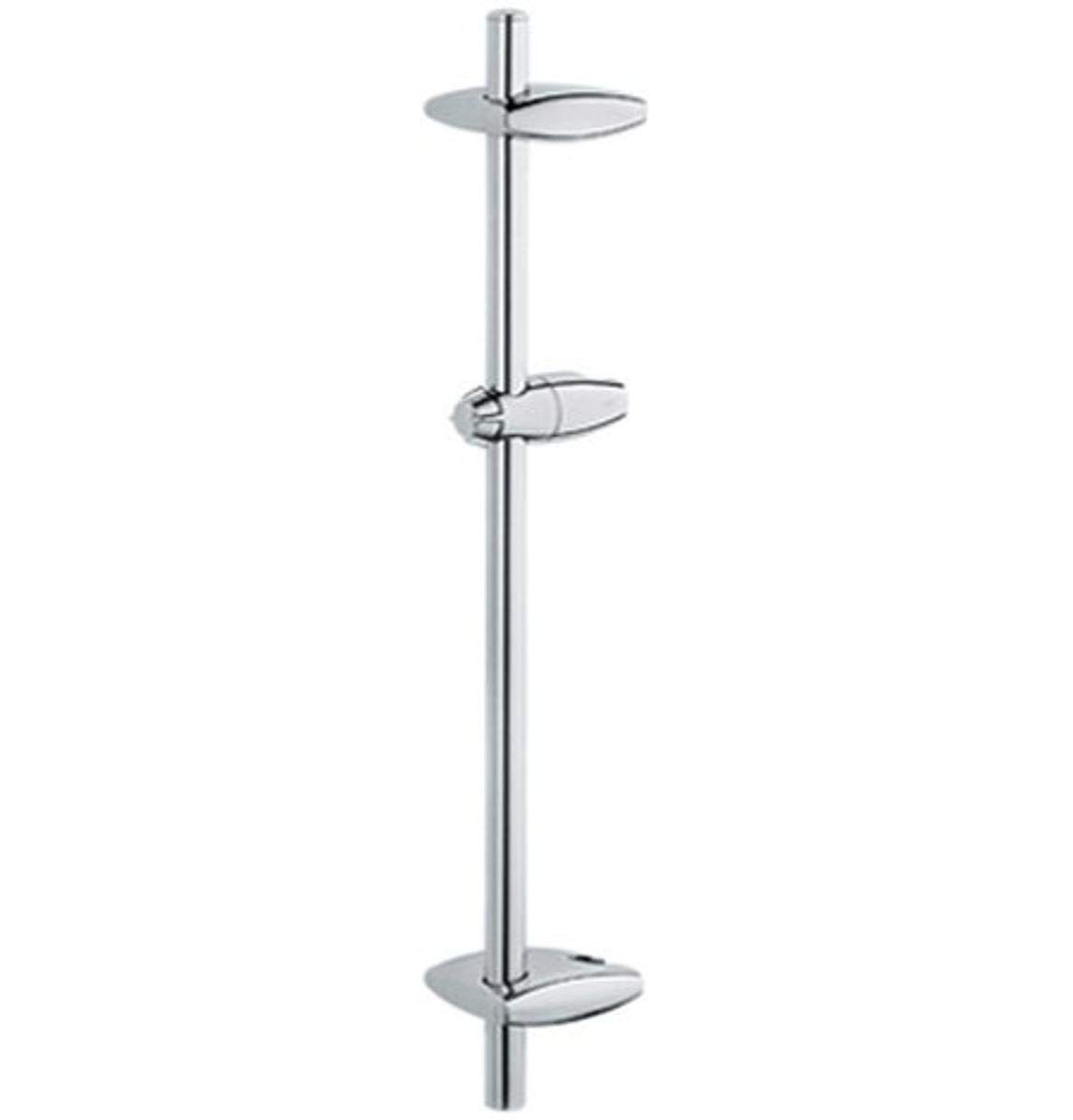 24 Inch Adjustable Shower Curtain Rod - Rust-Resistant Stainless Steel Tension Shower Bar for Bathroom, Perfect for Bathtubs and Walk-In Showers