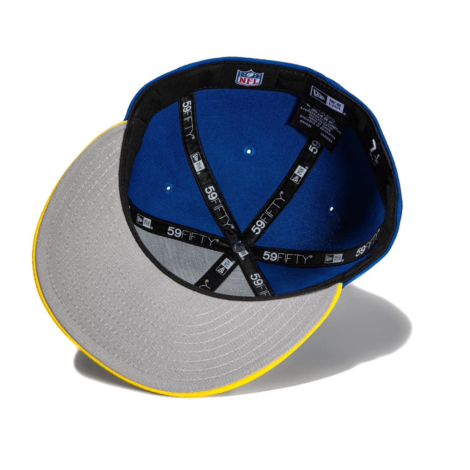New Era 59Fifty Los Angeles Rams Logo Patch Snapback Hat - Royal & Gold Colors | Official NFL Team Cap for Football Fans & Streetwear Fashion