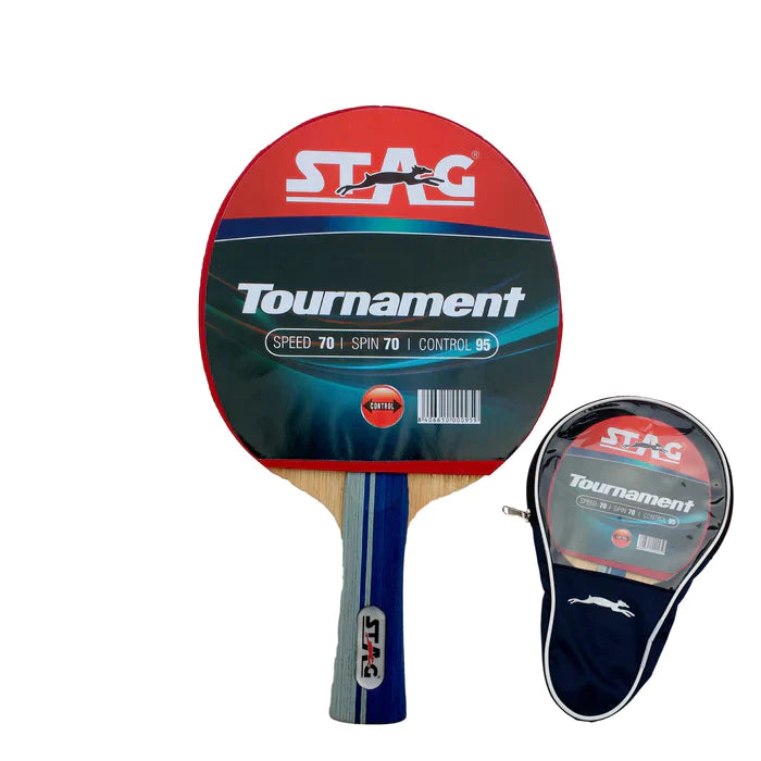 STAG ICONIC TOURNAMENT TABLE TENNIS PADDLE - Professional Ping Pong Racket for Competitive Play & Training - Perfect for Home, Office, and Club Tournaments