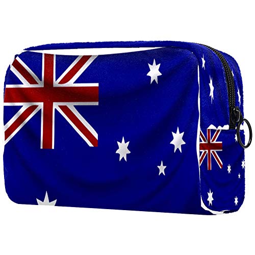 Australia Wrinkled Flag Cosmetic Bag - Waterproof Makeup Pouch & Travel Toiletry Organizer for Women & Girls | Perfect for Gym, Vacation & Daily Use