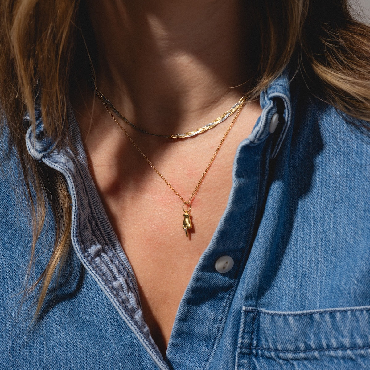 Kiss Off Necklace - Elegant Sterling Silver Pendant for Women | Perfect Gift for Breakup, Divorce, or Moving On | Wear for Confidence & Empowerment