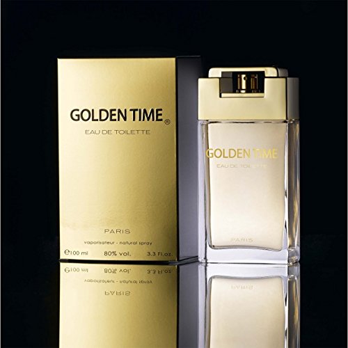 Golden Time by Yves De Sistelle Men's Cologne - 3.3 oz / 100ml Eau de Toilette Spray for Men | Fresh & Luxurious Fragrance for Date Night, Office & Special Occasions