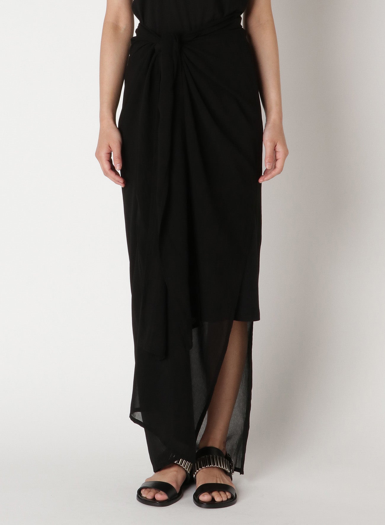 Elegant Chiffon Wrap Skirt with Waist Knot - Perfect for Summer Dresses, Beach Outfits & Casual Wear