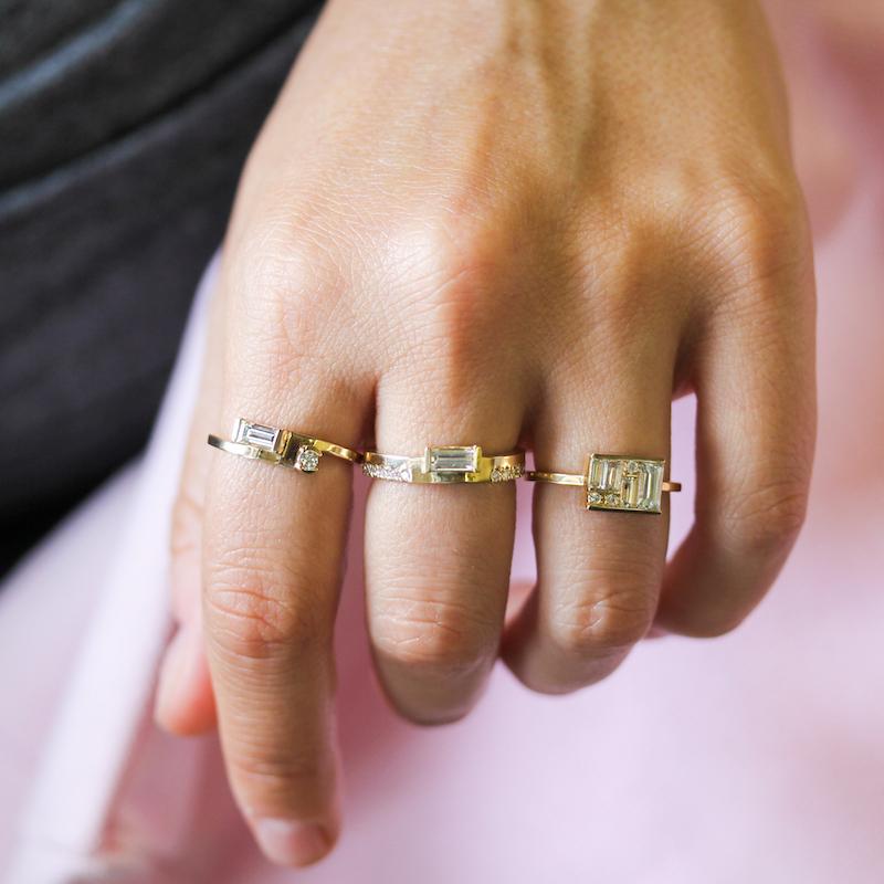 Diamond Accent Ring for Women - Elegant Stackable Band for Everyday Wear & Special Occasions