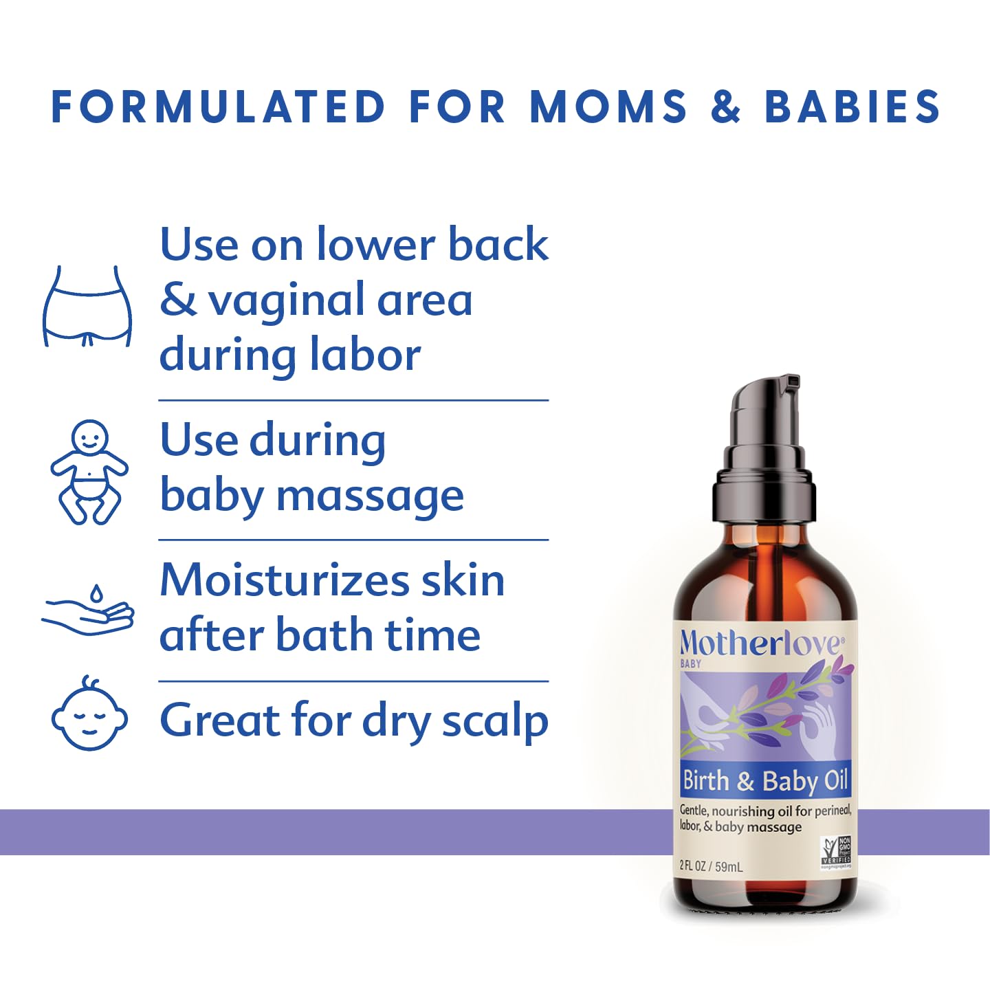 **Motherlove Baby Body Care Gift Set - Gentle & Natural Newborn, Infant & Toddler Skincare - Perfect Baby Shower Gift & Nursery Essential for Daily Bath & Moisturizing**
