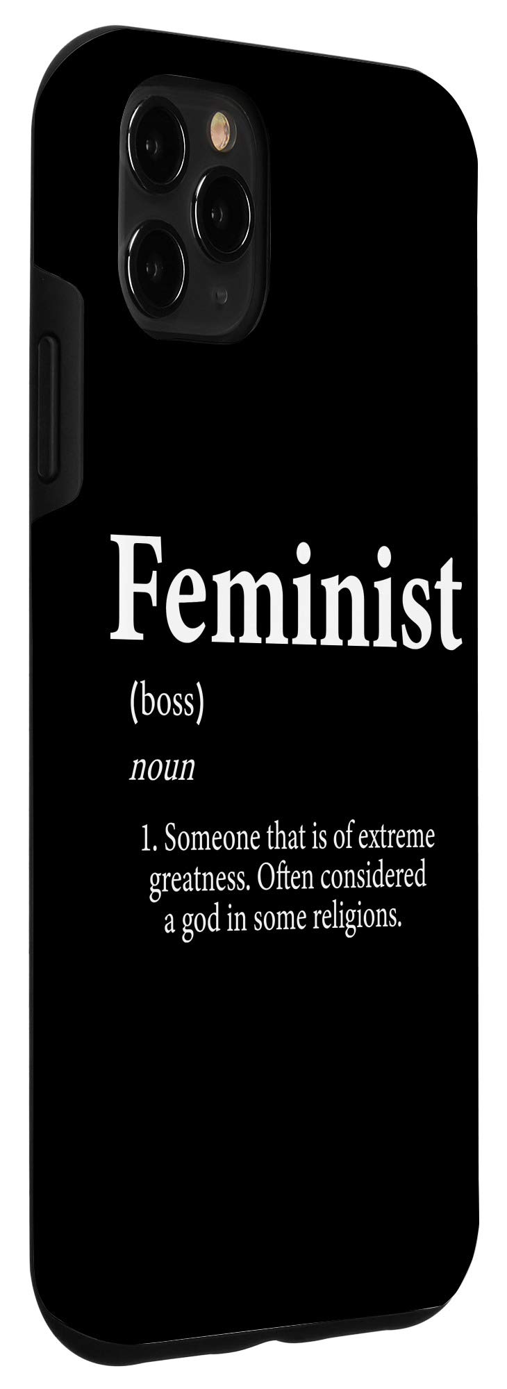 Funny Feminist Definition iPhone 11 Pro Max Case - Personalized Feminist Phone Cover for Women - Perfect for Protests, Pride Events & Everyday Empowerment