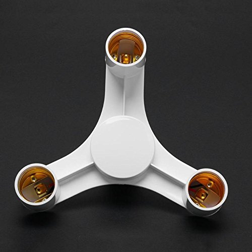 E27 to 5E27 Lamp Socket Splitter Adapter - 3/4/5 Way Light Bulb Holder Converter for LED Lamps - Perfect for Home Lighting, DIY Projects, and Multi-Bulb Installations