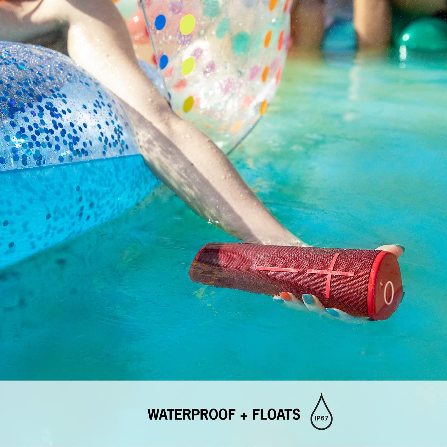 Ultimate Ears Boom 3 Wireless Bluetooth Speaker - Powerful Sound with Deep Bass, IP67 Waterproof, 15-Hour Playtime, 150ft Range, Magic Button Control (Night Black) - Perfect for Outdoor Adventures, Pool Parties & Travel