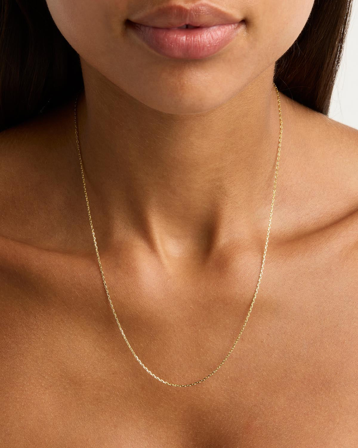 18K Gold Vermeil 21 Signature Chain Necklace for Women - Elegant Layering Necklace Jewelry Gift for Birthday, Anniversary & Valentine's Day - Perfect for Everyday Wear & Special Occasions