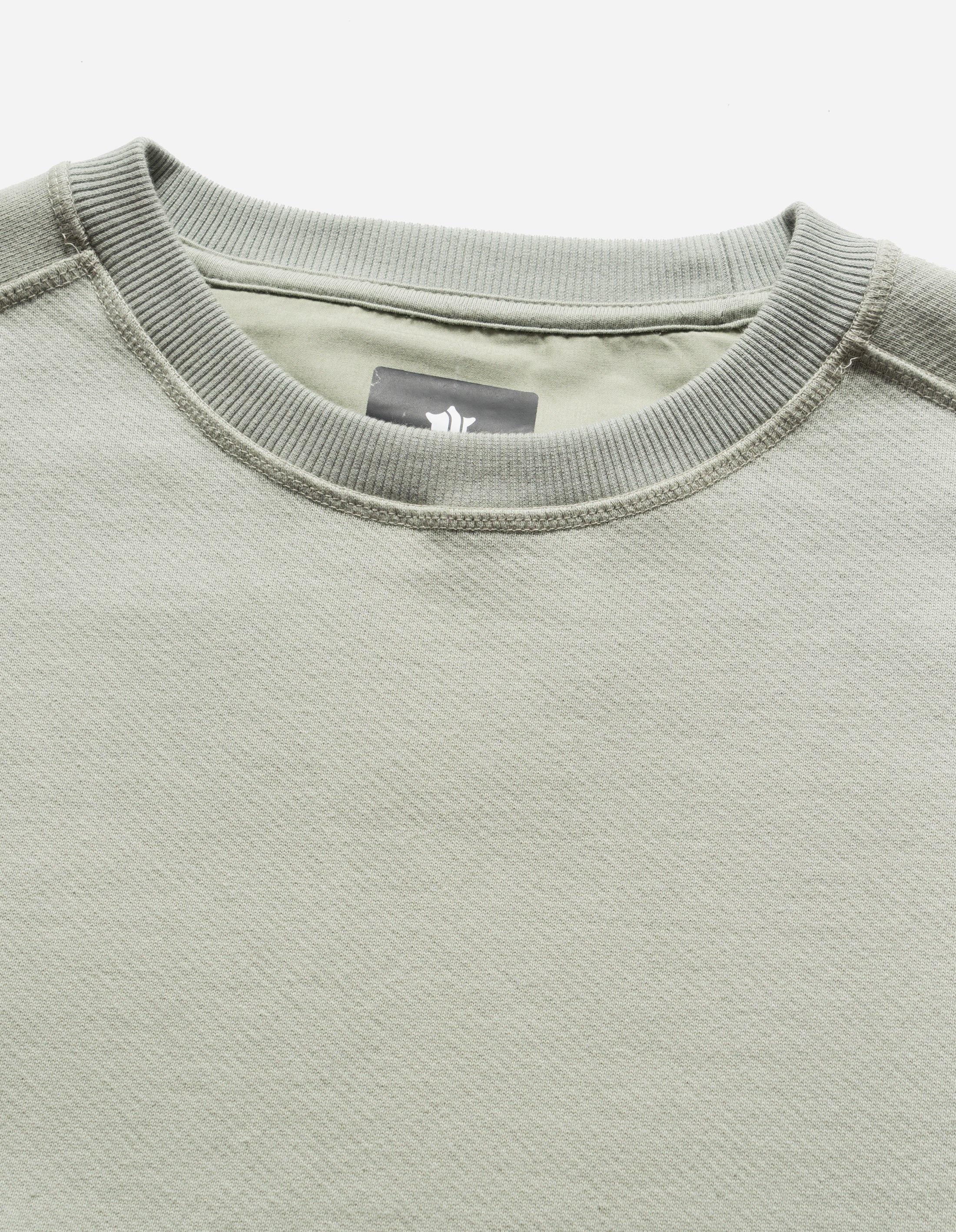 6045 Organic Cotton Articulated Crew Sweat Sage Green - Comfortable Eco-Friendly Sweatshirt for Men | Perfect for Casual Wear, Gym & Outdoor Activities