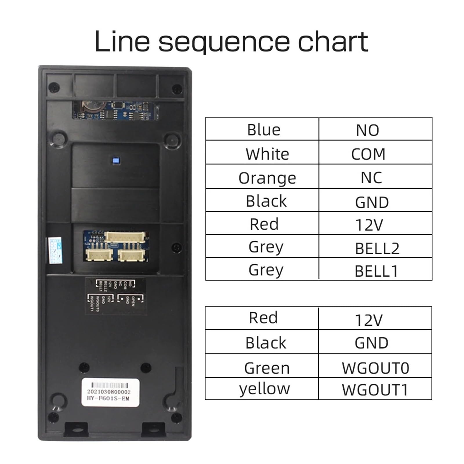 TCP/IP Fingerprint Timer Capture Machine for Smart Door Access Control System Kit - Standalone Keypad User (Model F601T) | Secure Office, Home & Commercial Entry Access Solution