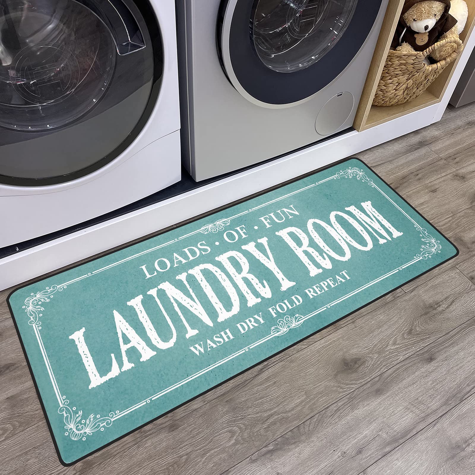 Non-Slip Laundry Room Rug Runner - 20
