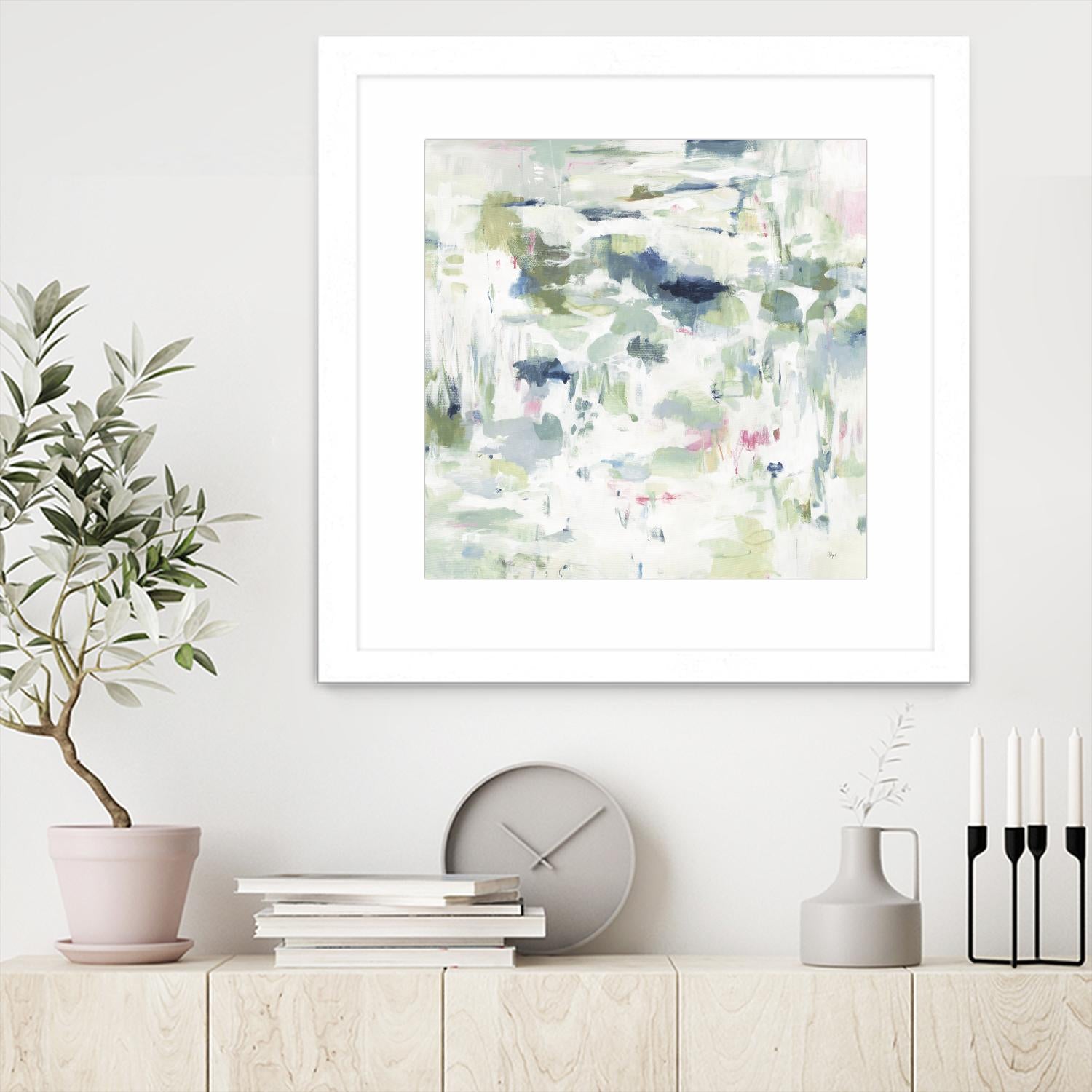 Abstract Reflections Wall Art - Modern Canvas Prints for Home & Office Decor - Perfect for Living Room, Bedroom, and Workspace Aesthetics