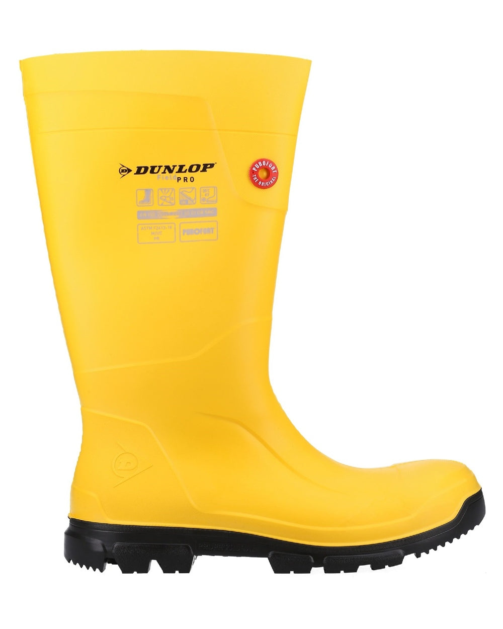 Dunlop FieldPro Full Safety Wellingtons - Waterproof Rubber Boots for Men & Women - Heavy Duty Work Boots for Farming, Construction & Outdoor Activities