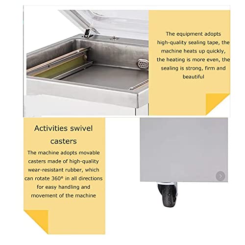 Commercial Single Chamber Vacuum Sealer Machine - Stainless Steel Food Packaging Equipment for Liquid-Rich Foods | Perfect for Restaurants, Grocery Stores & Food Preservation