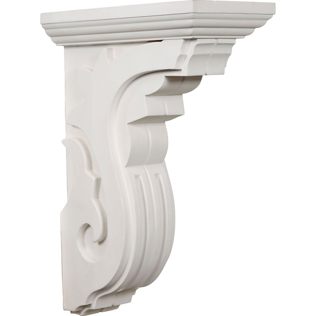 Ekena Millwork COR06X11X16PE-CASE-2 Decorative Wood Corbel Bracket - Factory Primed, Ready to Paint - Perfect for Cabinets, Shelves & Home Décor